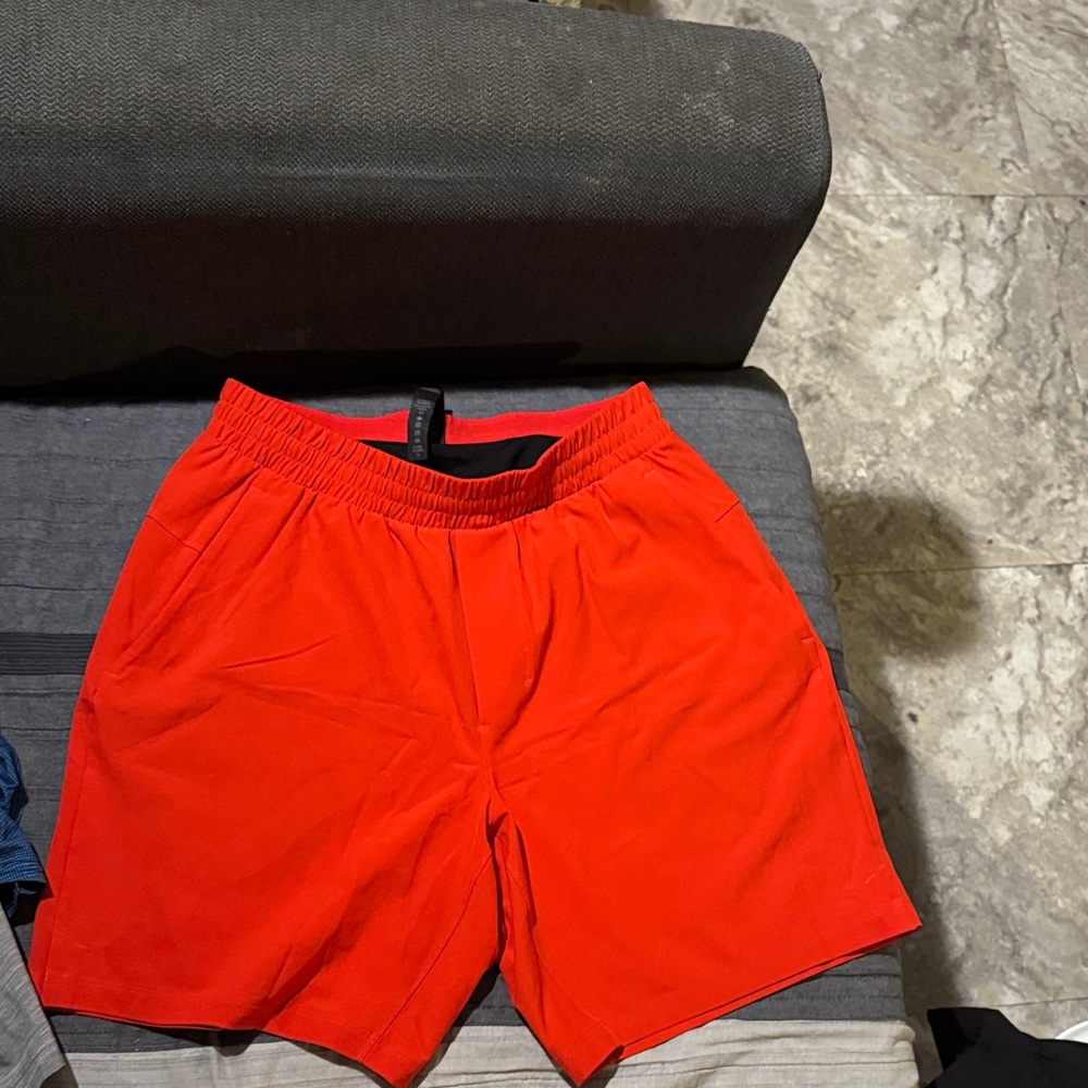 Men's Red Athletic Shorts
